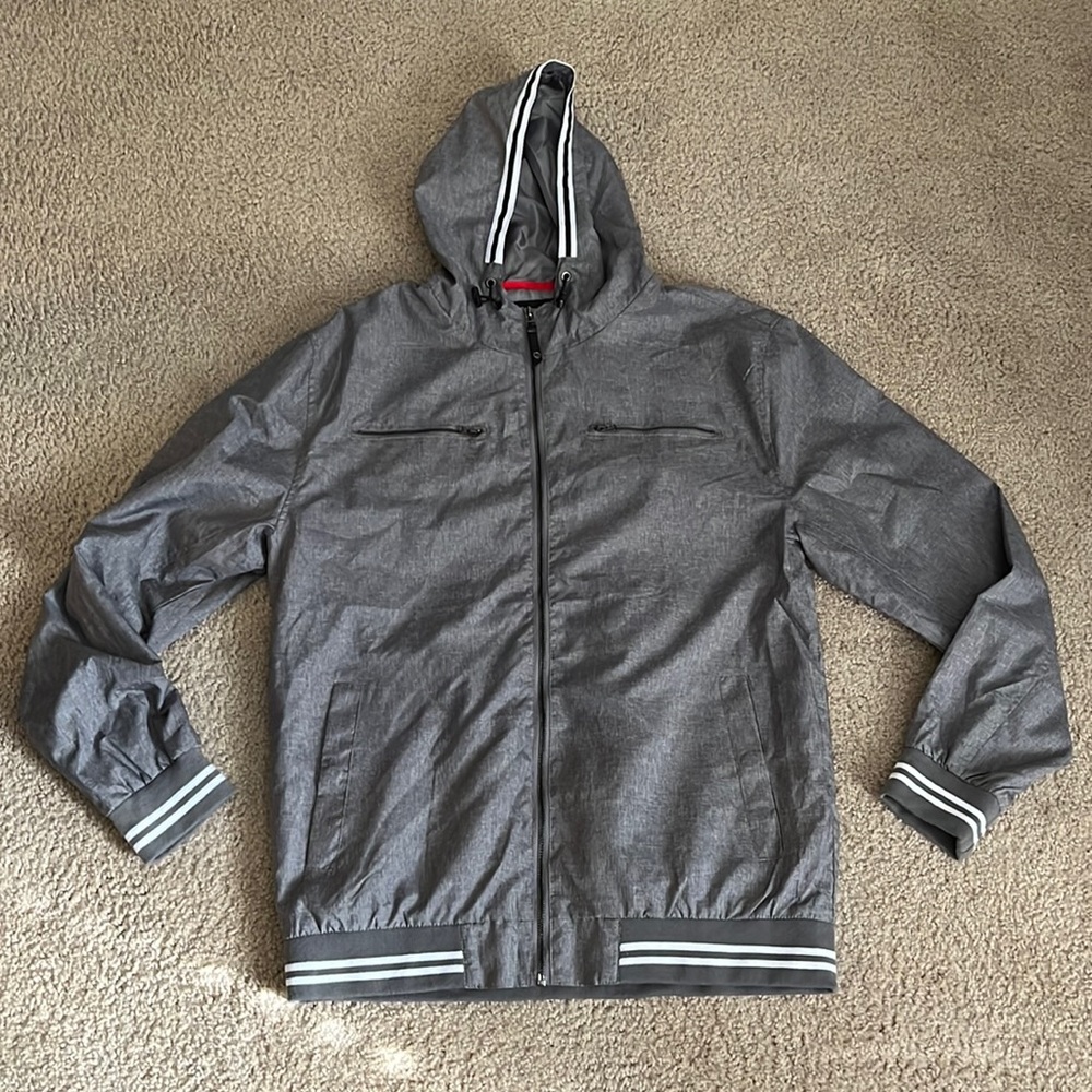 Gray Montfort wind breaker